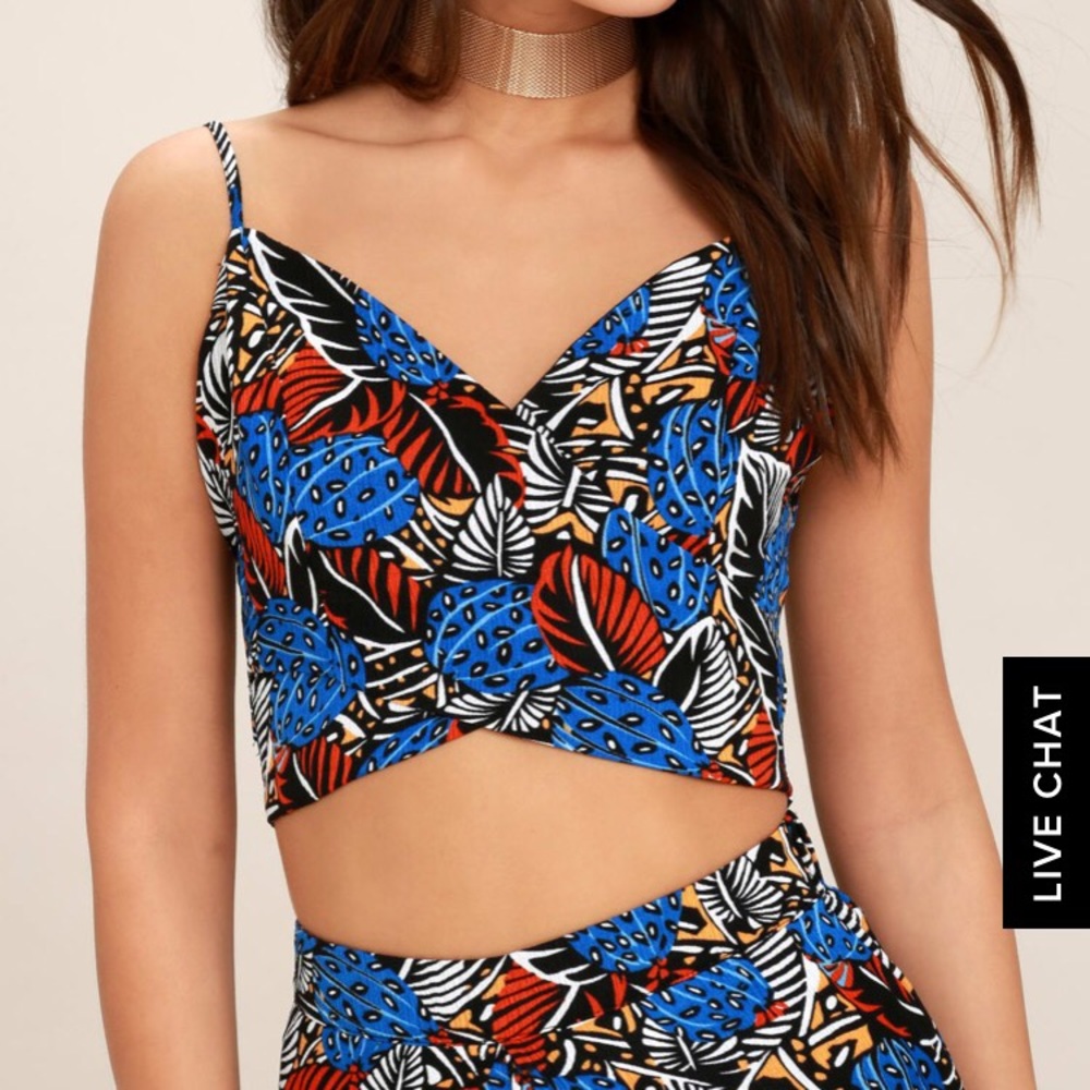 Lulu’s - Urban Jungle Blueprint Two-Piece Jumpsuit